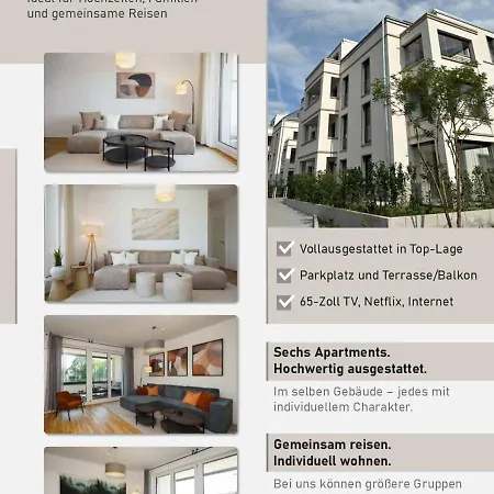 Apartman Luxurioeses 4-zimmer-apt Im Japandi-stil I Top-lage I Familienfreundlich I Terrasse I Kueche I Netflix I Kostenloser Parkplatz I 110 M2